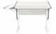 Парта Дэми СУТ.43 с боковой полкой рамух/белый/серый Парта Дэми СУТ.43 с боковой полкой рамух/белый/серый