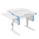 Парта Дэми СУТ-24-02 75см с двумя приставками белый/ниагара/белые ноги Парта Дэми СУТ-24-02 75см с двумя приставками белый/ниагара/белые ноги