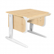 Парта Дэми СУТ-24 75см клен/белый/бежевый